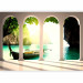 Photo Wallpaper Rocky Bay - rocks rising from the sea behind white arcades 134417 additionalThumb 1