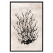Wall Poster Watery Thicket - marine and black plant composition on a light beige background 134517 additionalThumb 16