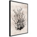Wall Poster Watery Thicket - marine and black plant composition on a light beige background 134517 additionalThumb 11