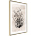 Wall Poster Watery Thicket - marine and black plant composition on a light beige background 134517 additionalThumb 7
