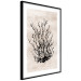 Wall Poster Watery Thicket - marine and black plant composition on a light beige background 134517 additionalThumb 8