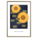 Wall Poster Geometric Sunflowers - abstract yellow flowers on a dark background 135617 additionalThumb 7