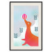 Wall Poster Joyful Seal - playful animal with a colorful ball on a snowy hill 135717 additionalThumb 17