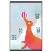 Wall Poster Joyful Seal - playful animal with a colorful ball on a snowy hill 135717 additionalThumb 12