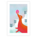 Wall Poster Joyful Seal - playful animal with a colorful ball on a snowy hill 135717 additionalThumb 13