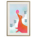 Wall Poster Joyful Seal - playful animal with a colorful ball on a snowy hill 135717 additionalThumb 18