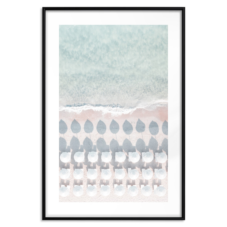 Poster Sardinia Beach - bird's eye view of the azure sea and beach umbrellas 135917 additionalImage 19