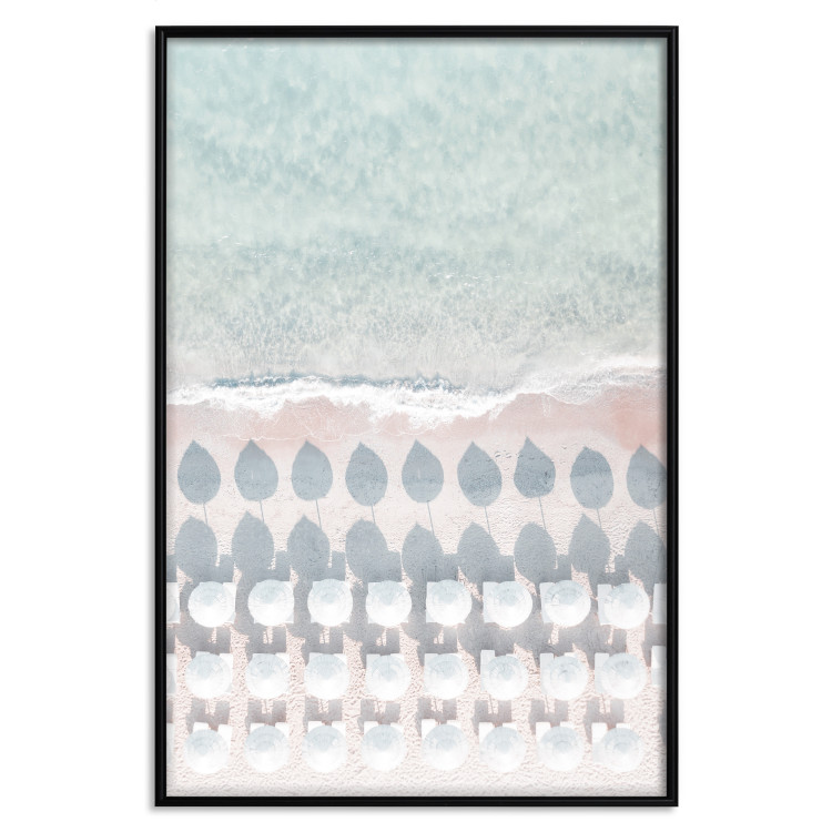 Poster Sardinia Beach - bird's eye view of the azure sea and beach umbrellas 135917 additionalImage 12