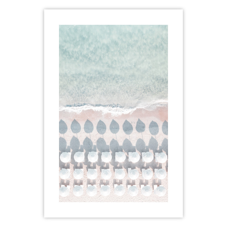 Poster Sardinia Beach - bird's eye view of the azure sea and beach umbrellas 135917 additionalImage 11