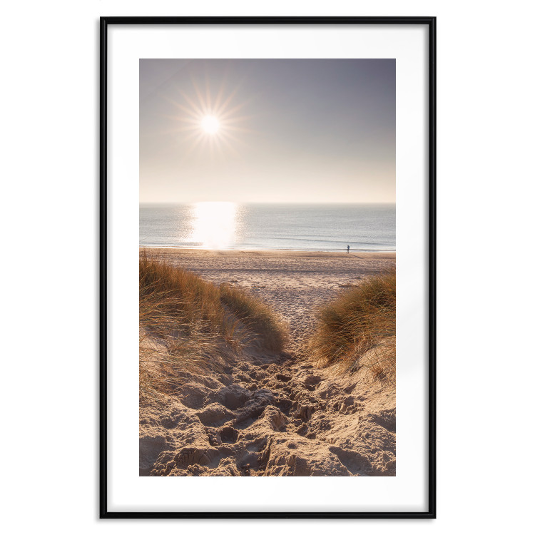 Wall Poster Honey Memory - seascape of a beach against the sunlight 137917 additionalImage 14