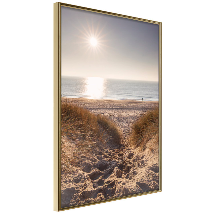 Wall Poster Honey Memory - seascape of a beach against the sunlight 137917 additionalImage 8