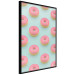 Poster Pastel Donuts - pastel composition of donuts on a blue background 138217 additionalThumb 3