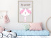 Wall Poster Be Yourself - Pink Cheerful Cat and a Motivating Slogan for Children 146617 additionalThumb 17