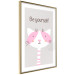 Wall Poster Be Yourself - Pink Cheerful Cat and a Motivating Slogan for Children 146617 additionalThumb 8