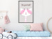 Wall Poster Be Yourself - Pink Cheerful Cat and a Motivating Slogan for Children 146617 additionalThumb 14