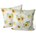 Decorative Velor Pillow Falling sunflowers - vintage style flower arrangement 147117 additionalThumb 3