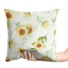 Decorative Velor Pillow Falling sunflowers - vintage style flower arrangement 147117 additionalThumb 2