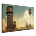 Large canvas print Vintage Clocks in the Desert - Surreal Brown Composition [Large Format] 151117 additionalThumb 2
