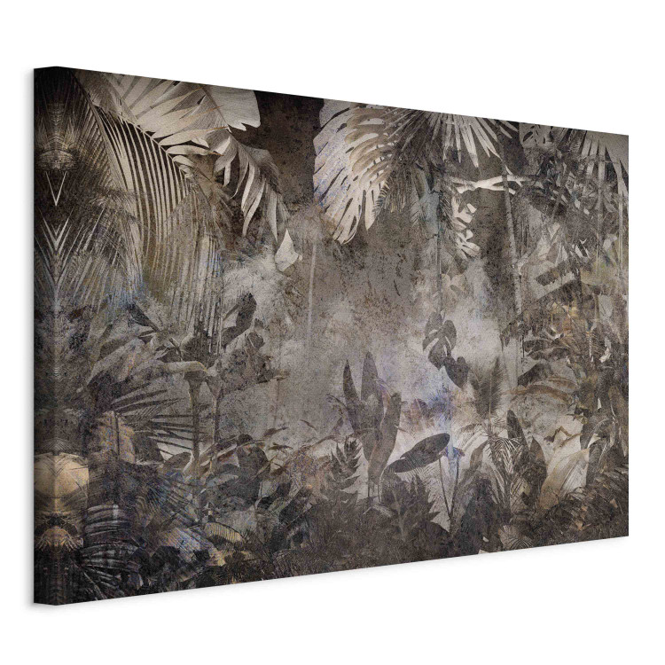 Large canvas print Mysterious Jungle - A Brown Composition Full of Wild Plants [Large Format] 151217 additionalImage 2
