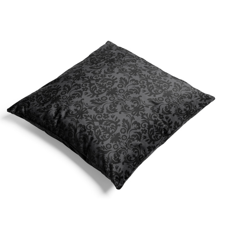 Decorative Velor Pillow Elegant Ornamentation - Black Composition With Symmetrical Pattern 151317 additionalImage 4