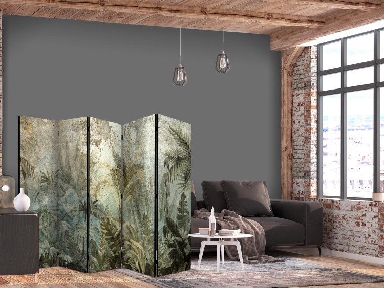 Folding Screen Jungle - An Exotic Forest on an Island in Natural Green Colors II [Room Dividers] 151417 additionalImage 4