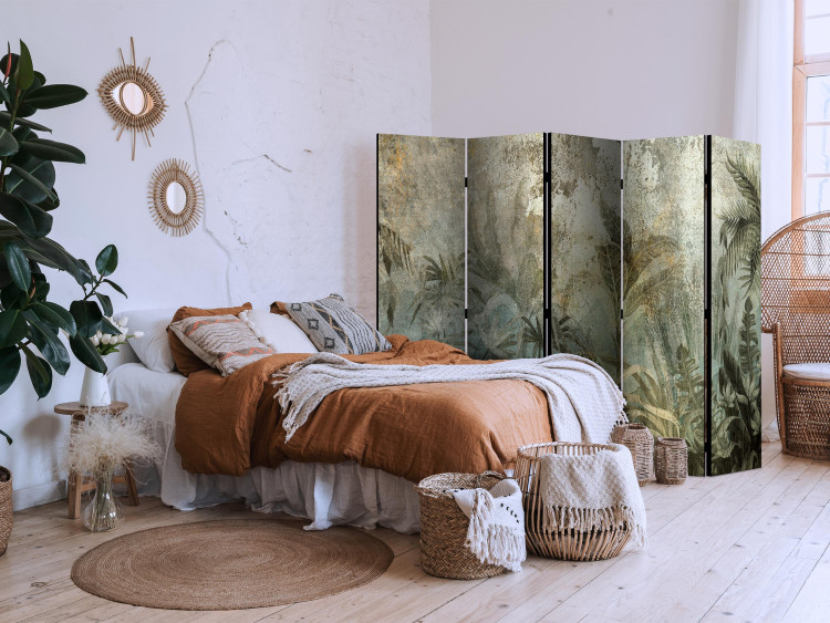 Folding Screen Jungle - An Exotic Forest on an Island in Natural Green Colors II [Room Dividers] 151417 additionalImage 2