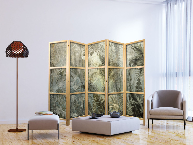 Folding Screen Jungle - An Exotic Forest on an Island in Natural Green Colors II [Room Dividers] 151417 additionalImage 6