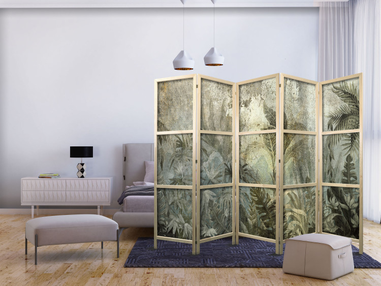 Folding Screen Jungle - An Exotic Forest on an Island in Natural Green Colors II [Room Dividers] 151417 additionalImage 8