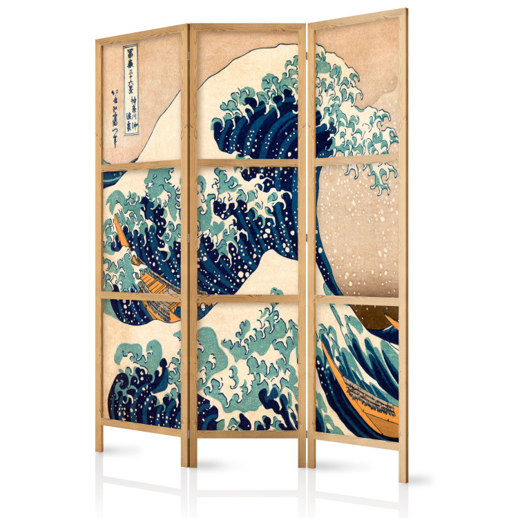 Folding Screen Hokusai: The Great Wave off Kanagawa (Reproduction) [Room Dividers] 151717 additionalImage 5