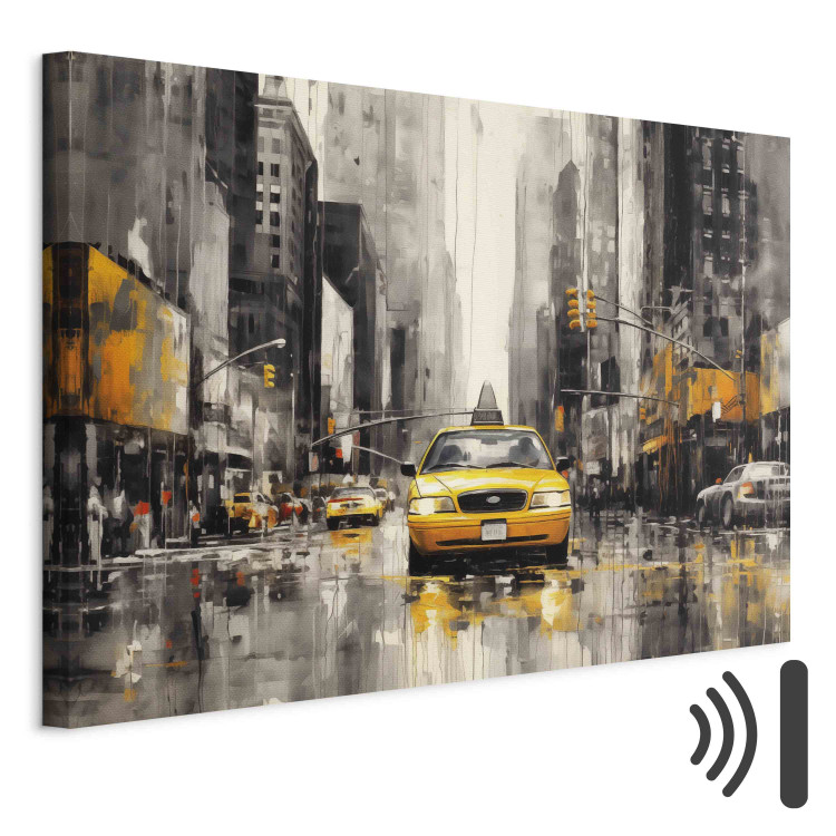 Canvas Print New York - Iconic Yellow Cabs Amid the Bustle of the Big City 151917 additionalImage 8