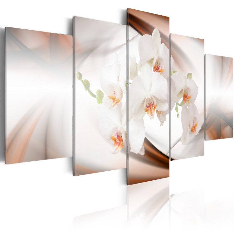 Canvas Art Print A white abstract orchid 55617 additionalImage 2