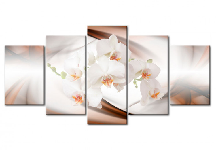 Canvas Art Print A white abstract orchid 55617