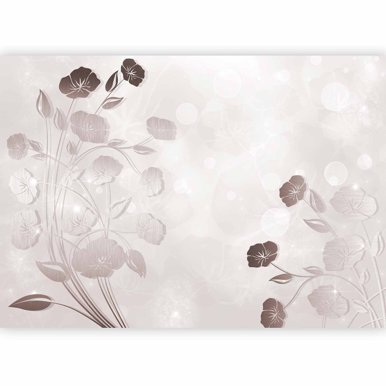 Wall Mural Delicacy - abstract patterned background with painted flowers and luminosity 64317 additionalImage 5