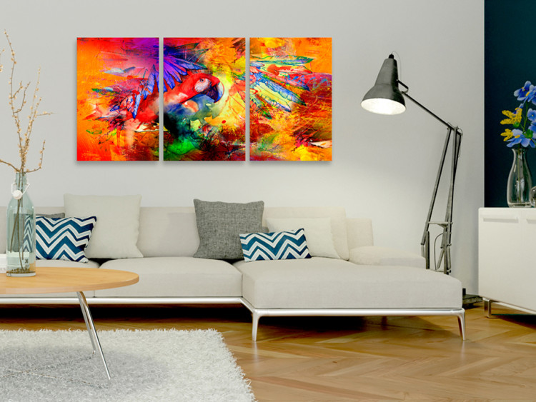 Canvas Print Colourful Parrot 90217 additionalImage 3