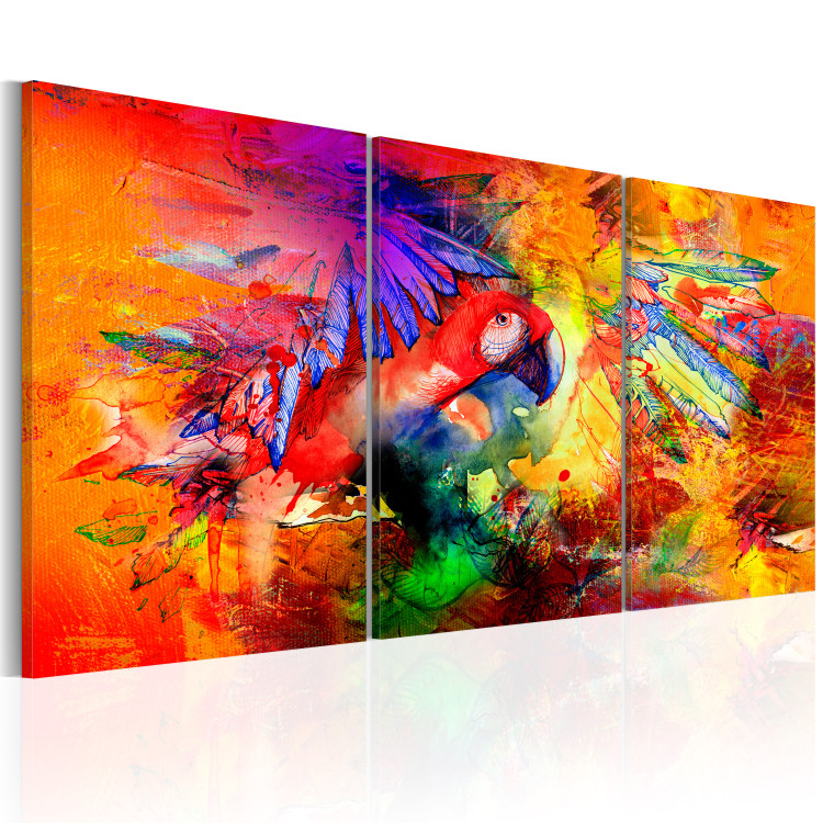 Canvas Print Colourful Parrot 90217 additionalImage 2