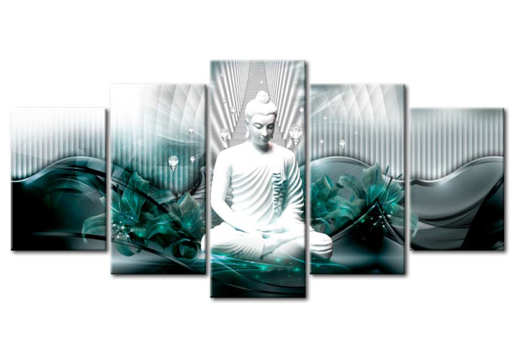Acrylic print Azure Meditation [Glass] 92817 additionalImage 2