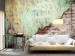 Wall Mural Stone disharmony - colourful background of combined brick and concrete texture 92917