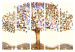 Room Separator Golden Tree II - artistic abstraction of a golden tree and leaves 95617 additionalThumb 7