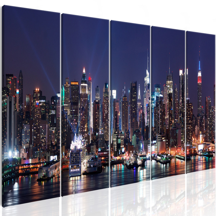 Canvas Print New York: Live by Night 98217 additionalImage 2