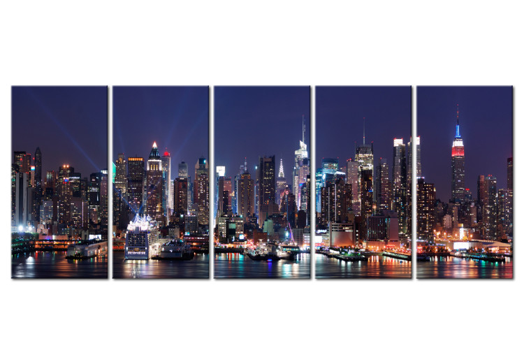 Canvas Print New York: Live by Night 98217