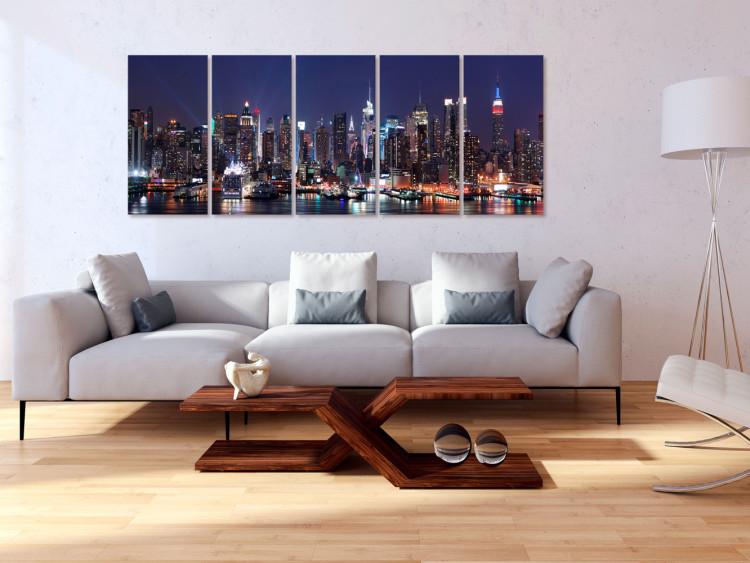 Canvas Print New York: Live by Night 98217 additionalImage 3