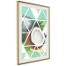 Wall Poster Coconut - abstract geometric composition with a tropical fruit 114327 additionalThumb 2