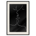 Wall Poster Gentle Kiss - romantic black and white line art with lovers 115227 additionalThumb 18