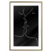 Wall Poster Gentle Kiss - romantic black and white line art with lovers 115227 additionalThumb 16