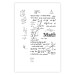 Wall Poster Mathematics - black and white mathematical equations and geometric figures 116327 additionalThumb 19