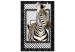 Canvas Art Print Zebra in Stripes (1-part) - Animal in Black and White Pattern 116427