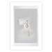 Wall Poster Vintage Gold Earrings - white-gray abstraction with a female figure 117027 additionalThumb 25