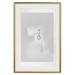Wall Poster Vintage Gold Earrings - white-gray abstraction with a female figure 117027 additionalThumb 19
