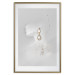 Wall Poster Vintage Gold Earrings - white-gray abstraction with a female figure 117027 additionalThumb 20
