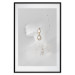 Wall Poster Vintage Gold Earrings - white-gray abstraction with a female figure 117027 additionalThumb 24
